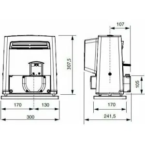 CAME BX708AGS combo FULL KIT — автоматика для откатных ворот с консольной системой ALUTECH SGN.01 (КАМЕ) CAME BX708AGS combo FULL KIT — автоматика для откатных ворот с консольной системой ALUTECH SGN.01 (КАМЕ)