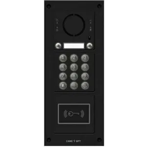 Вызывная вандалозащитная IP-аудиопанель MTM с 2 кнопками, кодонаборной клавиатурой и считывателем, 3 модуля, цвет темно-серый CAME MKITAIP-32KRV (КАМЕ) Вызывная вандалозащитная IP-аудиопанель MTM с 2 кнопками, кодонаборной клавиатурой и считывателем, 3 модуля, цвет темно-серый CAME MKITAIP-32KRV (КАМЕ)